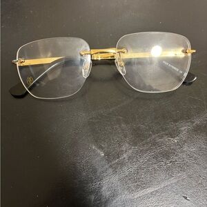 Gold and Black Men's Glasses